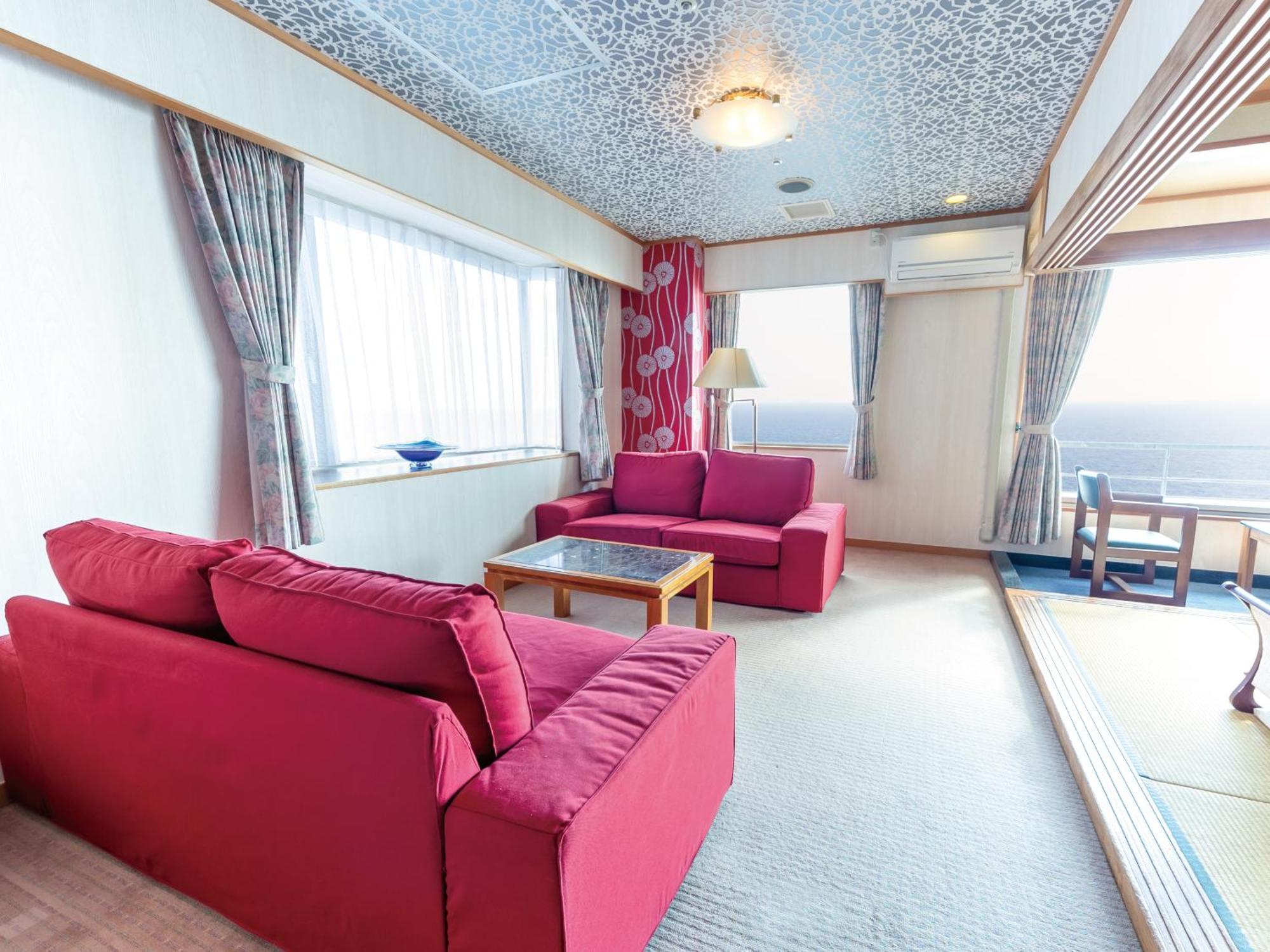 Atagawa Onsen Blue Ocean Hotel Higashiizu Værelse billede